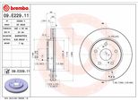 2X Brembo Disco Freno 09.E229.11 Per Toyota Corolla Xii Estate (E210) 46Mm 282Mm