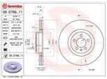 Brembo 09.D766.11 - Oe 2Q0615301N Disco Freno Per Polo (AE1, AW1, BZ1)