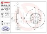 Brembo 09.9162.14 - Disco Freno Oe 95526652 Per Signum (Z03), Vectra C (Z02)