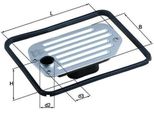 Mahle Hx 85D - Filtro Idraulico, Cambio Automatico Per A8 (4D), A6 (4A)