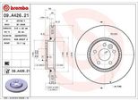 Brembo 09.A426.21 - Oe 31400764 Disco Freno Per S60 Ii (134), S80 Ii (124), V60 I (155, 157), V70 Iii (135), XC70 Ii (136)