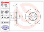 Brembo 09.E032.11 - Disco Freno Oe 13584677 Per Karl (C16)