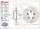 2X Disco Freno Brembo 09.C879.11 Per Porsche Boxster (987) Cayman (987) 67Mm