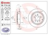 Brembo 08.7716.21 - Disco Freno Oe 4246V7 Per 607 (9D, 9U)