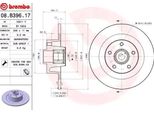 Brembo 08.B396.17 - Disco Freno Per Laguna Iii