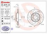 Brembo 09.9078.2X Disco Freno Oe 402061200R Compatibile Con Zoe, Thalia, Sandero, Logan, Kangoo, Clio, Captur, Micra, Citan, Lodgy, Dokker