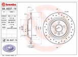 Brembo 08.A537.1X - Oe 30769059 Disco Freno Per S60 Ii (134), S80 Ii (124), V60 I (155, 157), V70 Iii (135), XC70 Ii (136)