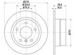 Hella 8DD 355 104-261 - Oe 1160809 Disco Freno Per Serie 3 (E36)