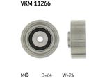Skf Vkm 11266 - Oe 046 130 195 D Puleggia Tenditrice, Cinghia Di Distribuzione Per A6 (4A)