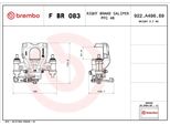 Brembo F Br 083 - Pinza Freno Oe 4400100Q0K Per Movano B (X62)