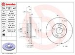 Brembo 09.7292.40 - Disco Freno Oe 7701205841 Per Laguna I, Safrane I (B54), Safrane Ii (B54)