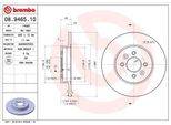Brembo 08.9465.10 - Disco Freno Oe 7701207227 Per Kangoo (Fc), Kangoo (Kc)