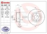 Brembo 08.5497.10 - Disco Freno Oe 701615301 Per T4