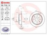 Brembo 08.7104.14 - Disco Freno Oe 42510SH3G00 Per Civic Vi