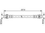 Bosch 1 987 481 582 - Oe 34 30 6 887 453 Bremsschlauch FüR X5 (E70), X5 (F15, F85), X6 (E71), X6 (F16)