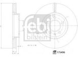 Febi Bilstein 175496 - Disco Freno Oe 2Q0 615 301 H Per T-Cross (C11, D31), Polo (AE1, AW1, BZ1), Scala (NW1), Kamiq (NW4), Ibiza (Kj), Arona (Kj), A1 (Gb)
