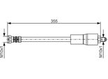 Bosch 1 987 476 751 - Oe 34 30 1 161 964 Tubo Freno Per Serie 7 (E38)