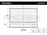 Ridex 424I0205 - Oe 64 11 6 945 594 Filtro Aria Abitacolo Per X5 (E70), X5 (F15, F85), X6 (E71), X6 (F16)