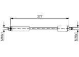 Bosch 1 987 481 616 - Oe 34 30 6 797 527 Tubo Freno Per X3 (F25), X4 (F26)