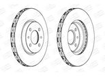 Champion 562178CH - Oe 40831041 Bremsscheibe FüR Mito (955), Nemo, Panda, Punto, Qubo, Stilo, 500 (312), Bravo, Doblo, Fiorino, Idea, Linea, Bipper (Aa), Bipper Tepee