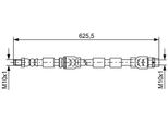 Bosch 1 987 481 589 - Oe 34 30 6 778 260 Bremsschlauch FüR X5 (E70), X5 (F15, F85), X6 (E71), X6 (F16)