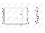 Nrf 58398 - Oe 5Q0121251EA Radiatore, Raffreddamento Motore Per A3 (8V), Leon (5F), Octavia Iii (5E), Golf Vii, Golf Sportsvan (AM1, AN1)