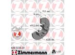 Zimmermann 600.3220.20 - Disco Freno Per Toledo I (1L2), Golf Iii (1H), Corrado (53I), Passat (35I), Vento (1H)