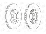 Champion 562070CH - Disco Freno Oe 90539466 Per Astra G, Astra H, Astra (A04), Combo, Combo Tour, Corsa C (X01), Meriva (X03), Meriva B (S10), Zafira B, Zafira A