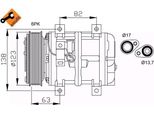 Nrf 32112 - Compressore Aria Condizionata Oe 30612681 Per C70 I (872, 873), S40 I (644), S70 (874), V40 (645), V70 I (875, 876), XC70 (295)