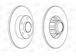 Champion 562211CH-1 - Disco Freno Oe 4320600QAB Per Primastar (X83), Vivaro (J7), Vivaro (F7), Vivaro A (E7), Vivaro A (X83), Trafic Ii (Jl), Trafic Ii (Fl), Trafic Ii (El)