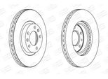 Champion 562126CH - Disco Freno Oe 4246V4 Per 407, 407 Sw (6D, 6E), 508 (8D), 508 (8E), 607 (9D, 9U)