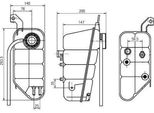 Mahle Crt 118 000S - Oe 220 500 00 49 Vaso Di Espansione Per Classe G (W463), Classe S (W220), Classe S (C215)