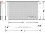 Denso DCN01004 - Klimakondensator Di Primo Equipaggiamento 52039557 Con Interruttore Per Giulietta (940), Nemo, Fiorino, Punto, Qubo, Adam, Corsa D (S07), Bipper (Aa), Bipper Tepee