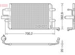 Denso DCN32022 - Klimakondensator Oe 1J0820411N Per A3 (8L), Tt (8N), Bora (1J), Golf Iv (1J), New Beetle