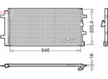 Denso DCN02041 - Oe 4G0260403A Condensatore Aria Condizionata Con Essiccatore Per A4 (8K), A5 (8T), A5 (8F), A6 (4G), A6 (4F), A7 (4G)