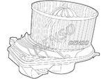 Denso DEA02003 - Soffiatore Interno Oe 8D1820021 Per A4 (8D), Superb I (3U), Passat (3B)