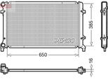 Denso DRM02014 - Oe 1K0121251BQ KüHler, MotorküHlung FüR A3 (8P), Altea (5P), Leon (1P1), Toledo Iii (5P2), Octavia I (1U), Octavia Ii (1Z), Yeti (5L), Caddy Iii (2C, 2K), Eos (1F), Golf Iv (1J), Golf Plus (5M), Golf V (1K), Golf Vi, Jetta Iii (1K2), Passat (3C), Touran (1T)