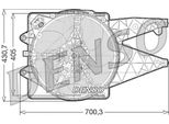 Denso DER01020 - Ventola Radiatore Oe 51813582 Per Mito (955)