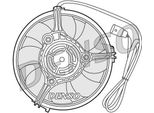 Denso DER02001 - Ventola Radiatore Oe 8D0959455N Per A6 (4B), A8 (4D), Superb I (3U), Superb Ii (3T), Passat (3B)