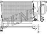 Denso DRM32037 - Oe 1K0121251AL Radiatore, Raffreddamento Motore Per A3 (8P), Leon (1P1), Toledo Iii (5P2), Altea (5P), Octavia Ii (1Z), Superb Ii (3T), Caddy Iii (2C, 2K), Eos (1F), Golf Plus (5M), Golf V (1K), Jetta Iii (1K2), Passat (3C), Touran (1T)