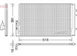 Denso DCN05014 - Oe 64539216143 Condensatore Aria Condizionata Con Essiccatore Per X3 (F25), X4 (F26)