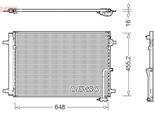 Denso DCN02042 - Condensatore Aria Condizionata Oe 4H0260401C Con Essiccatore Per A8 (4H)