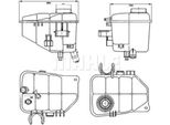 Mahle Crt 126 000S - Oe 203 500 00 49 Vaso Di Espansione Per Classe C (W203), Classe C (CL203), Classe C (S203), Classe Clc (CL203), Clk (C209), Clk (A209)