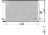 Denso DCN05037 - Oe 64539389411 Condensatore Aria Condizionata Con Essiccatore Per X3 (F97, G01), X4 (F98, G02)