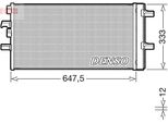 Denso DCN05108 - Condensatore Aria Condizionata Oe 64509271205 Con Essiccatore Per Serie 1 (F40), Serie 2 (F45), Serie 2 (F46), X1 (F48), X2 (F39), F54, F60