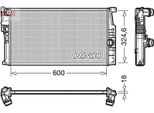 Denso DRM05017 - Radiatore Oe 17117600511, Raffreddamento Motore Per Serie 1 (F20), Serie 1 (F21), Serie 2 (F22, F87), Serie 3 (F30), Serie 3 Gt (F34), Serie 3 (F31), Serie 4 (F33), Serie 4 (F32, F82), Serie 4 (F36), I3 (I01)