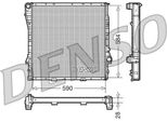 Denso DRM05116 - Oe 1439104 Radiatore, Raffreddamento Motore Per X5 (E53)