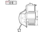 Denso DEA05007 - Soffiatore Interno Oe 64119245849 Per X5 (E70), X6 (E71)