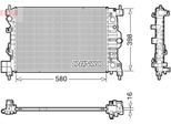 Denso DRM20117 - Radiatore Oe 1300342, Raffreddamento Motore Per Aveo (T300), Trax, Mokka X (J13)