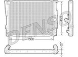 Denso DRM05073 - Radiatore Oe 17117542199, Raffreddamento Motore Per Serie 1 (E81), Serie 1 (E87), Serie 1 (E88), Serie 1 (E82), Serie 3 (E90), Serie 3 (E93), Serie 3 (E92), Serie 3 (E91), X1 (E84), Z4 (E89)